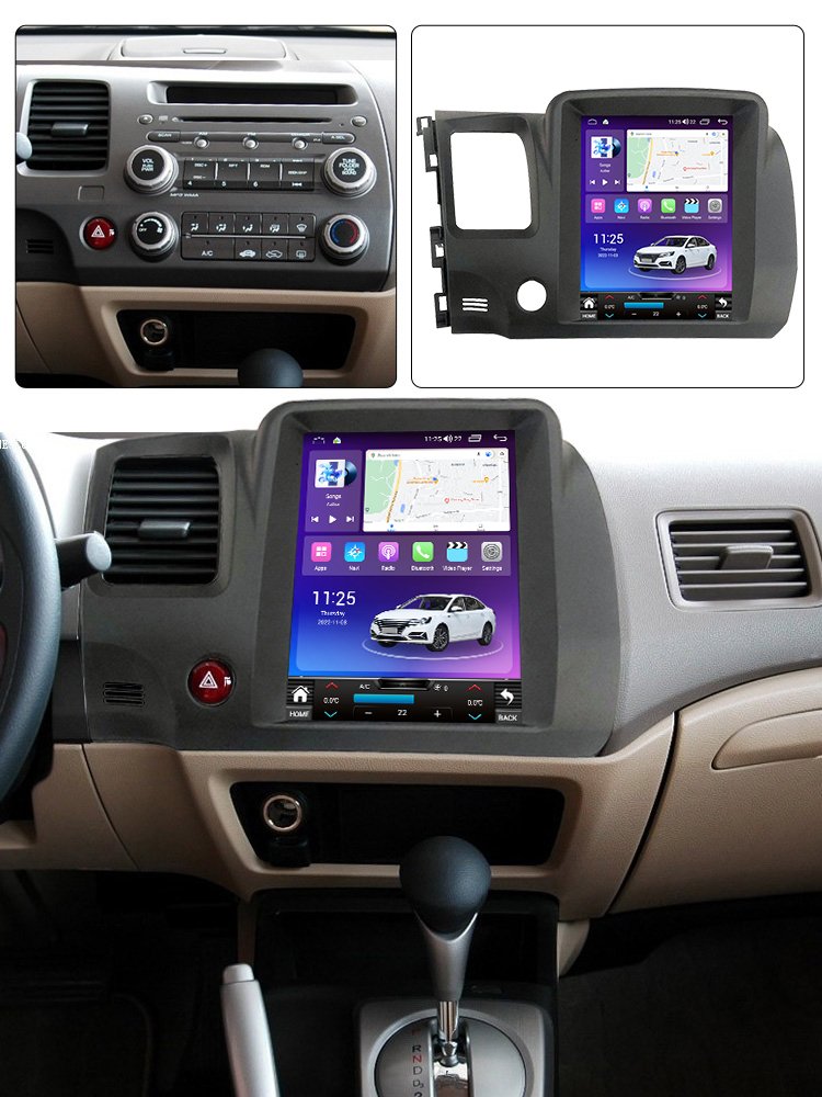 Mekede TS Series IPS Touch Screen for Honda Civic 2004-2009 Android Auto Dsp Car Stereo System