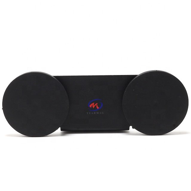 Powerful NdFeB Magnet D88mm D66mm Rubber Coated L-Shape Neodymium Magnetic Mounting Bracket