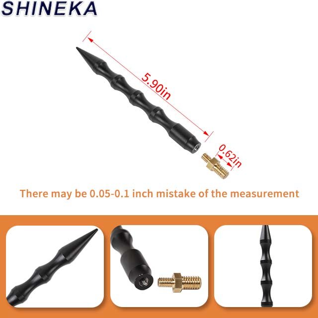 Auto Car Accessories Short Aluminum Alloy Modified Antenna Boost Signal Device for Jeep wrangler JK JL TJ