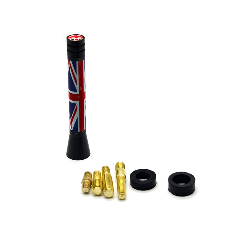 3'' (78mm) Car Short Antenna High Quality Flag Style Signal Antennas Decorations Compatible with MINI Cooper All Models