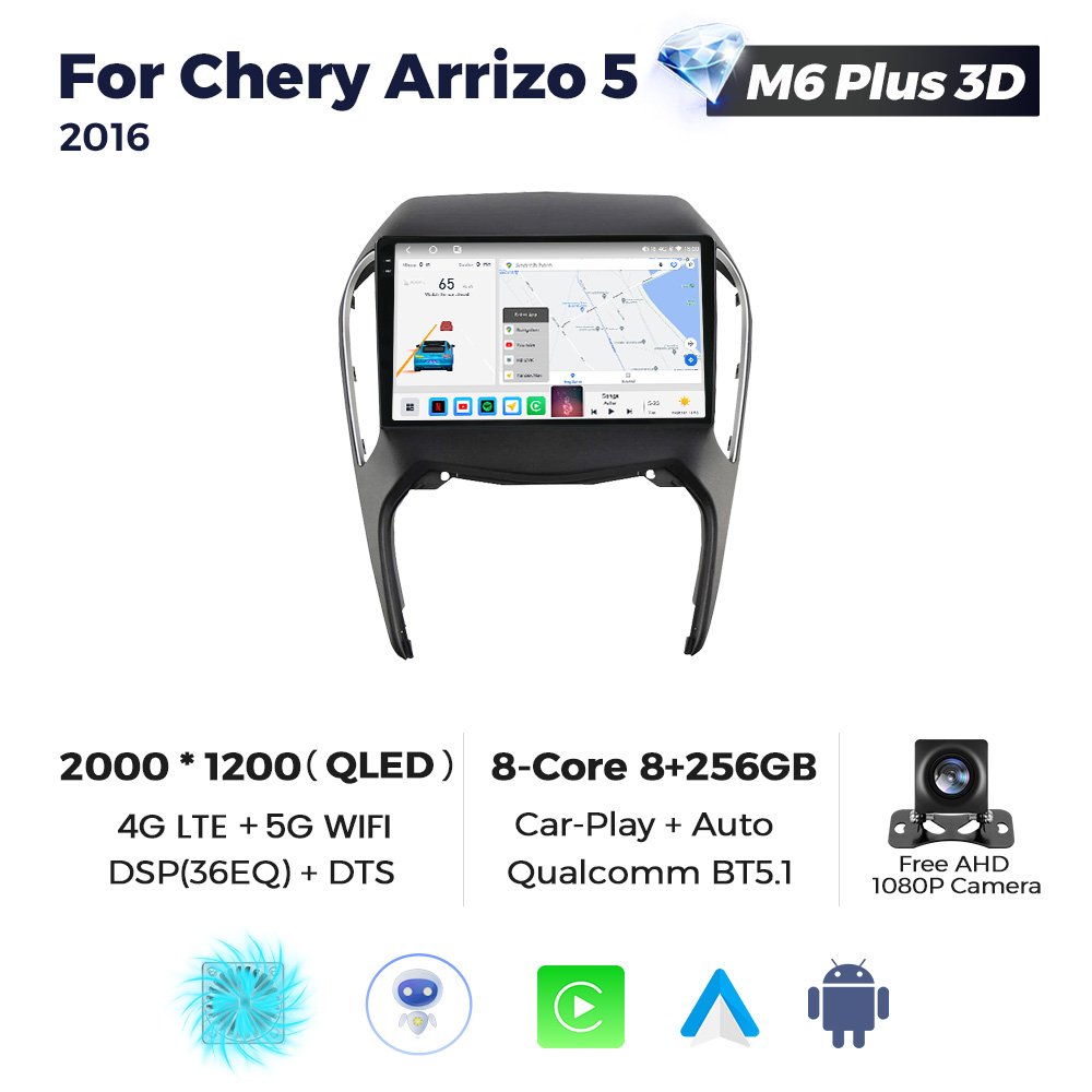 MEKEDE M6 3D Car Navigation System Touch Screen Android 8 Core for Chery Arrizo 5 2016 ADAS DVR 360 Panoramic Camera