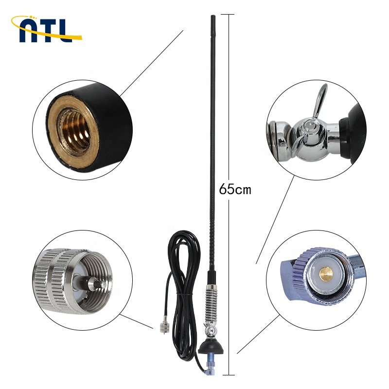 Factory Low Price T3 27 N 26-28.5MHz Whip Mounted Car Radio CB Antenna For Communication