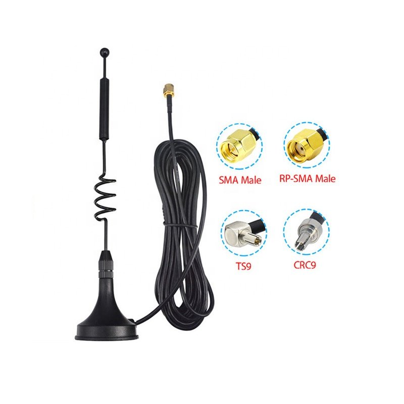 2.4/5ghz Dual Band Wireless WiFi antenna 7dBi High Gain Magnetic Base Uhf SMA Antenna For Wireless Router