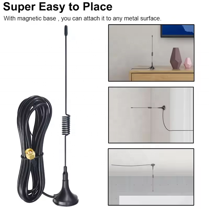 2.4/5ghz Dual Band Wireless WiFi antenna 7dBi High Gain Magnetic Base Uhf SMA Antenna For Wireless Router