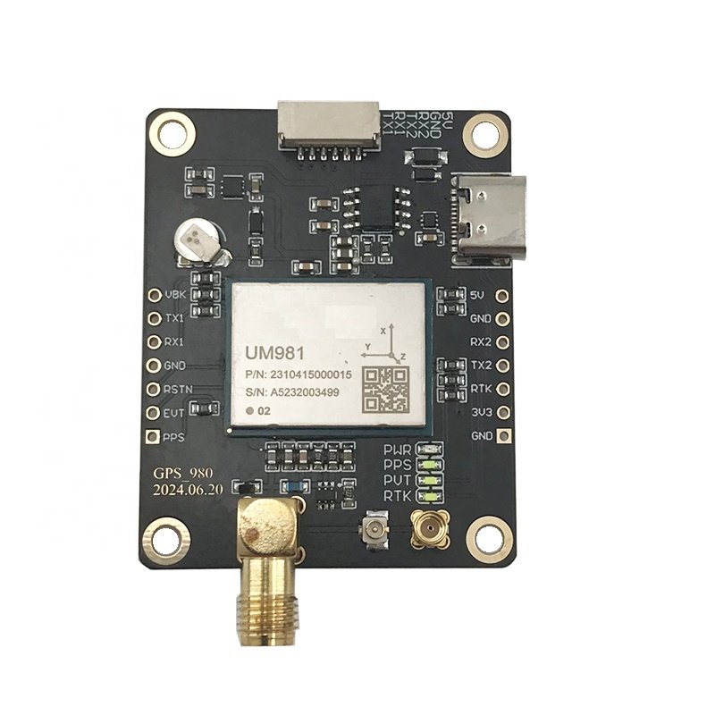 UM981 GNSS Module EM-981DM RTK/INS IMU Board Type-C GPS Beidou Glonass Galileo QZSS For Vehicle Positioning with EM-500 Antenna