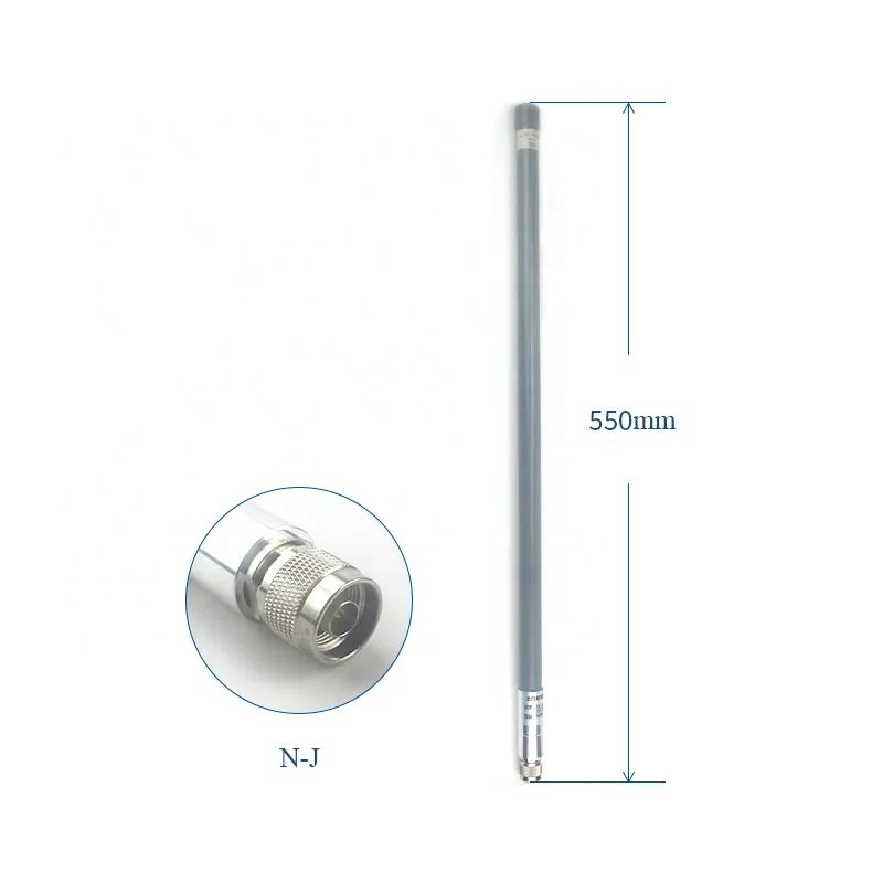 55cm 433MHz 470 MHz Lora Antenna 6dbi omni fiberglass outdoor antenna N male for wireless communication iot
