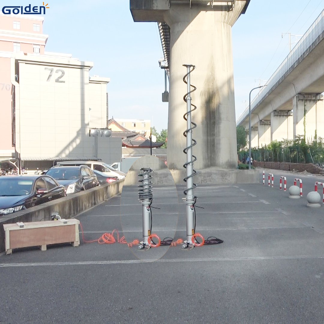 Field-Swappable Non-lockable Extend and Retract Air Control Manual Pneumatic Telescopic Mast