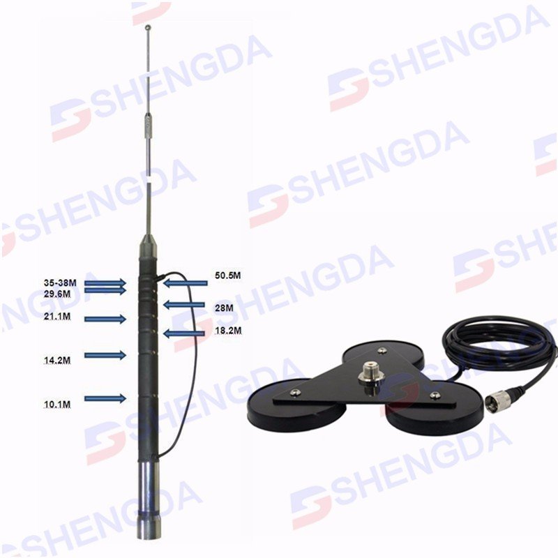 Best price 7-50mhz HF adjustable Amateur radio band mobile car antennas for ham radio