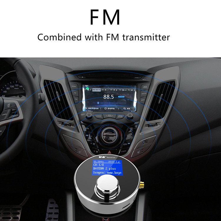 LCD Screen Portable Radio DAB Receiver Transmit the DAB/DAB+ Radio Car Stereo System by Aux Output