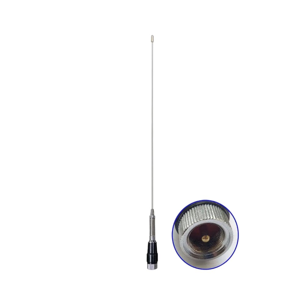 VHF M150-GSA 136-174Mhz High Gain Long Ran Stainless Steel Whip Antenna Ham Mobile Car Radio Antenna