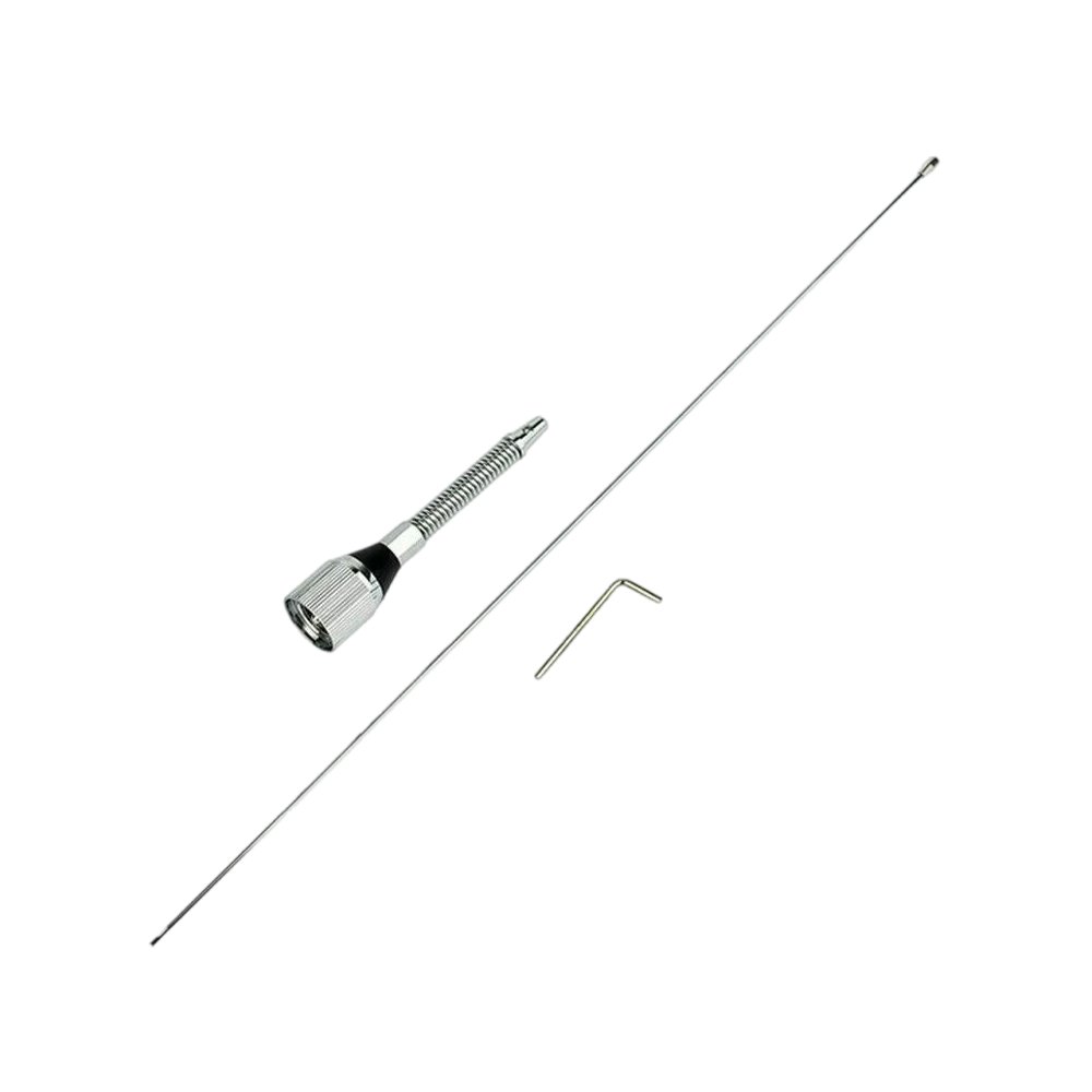 VHF M150-GSA 136-174Mhz High Gain Long Ran Stainless Steel Whip Antenna Ham Mobile Car Radio Antenna