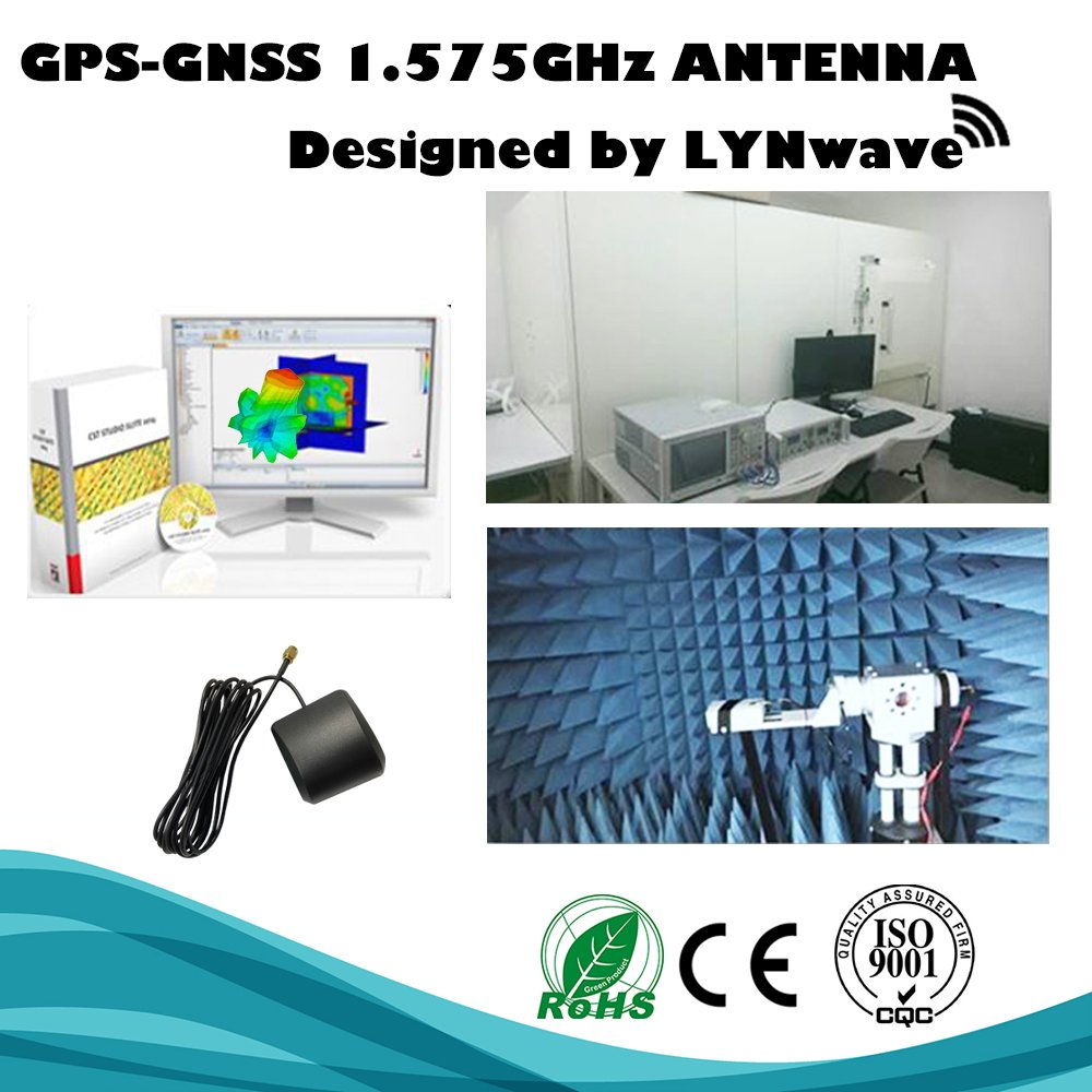 IP65 Waterproof GNSS Active GPS Antenna for Cars w/ 32dB LNA