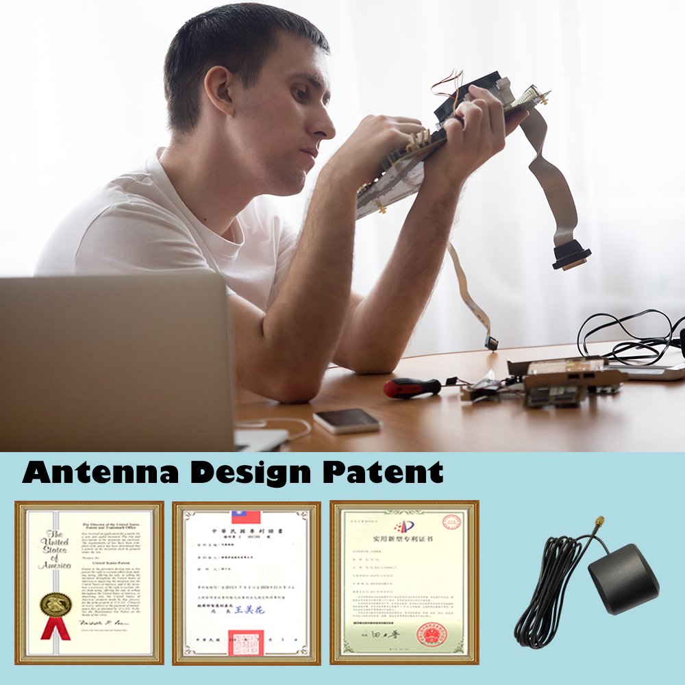 IP65 Waterproof GNSS Active GPS Antenna for Cars w/ 32dB LNA