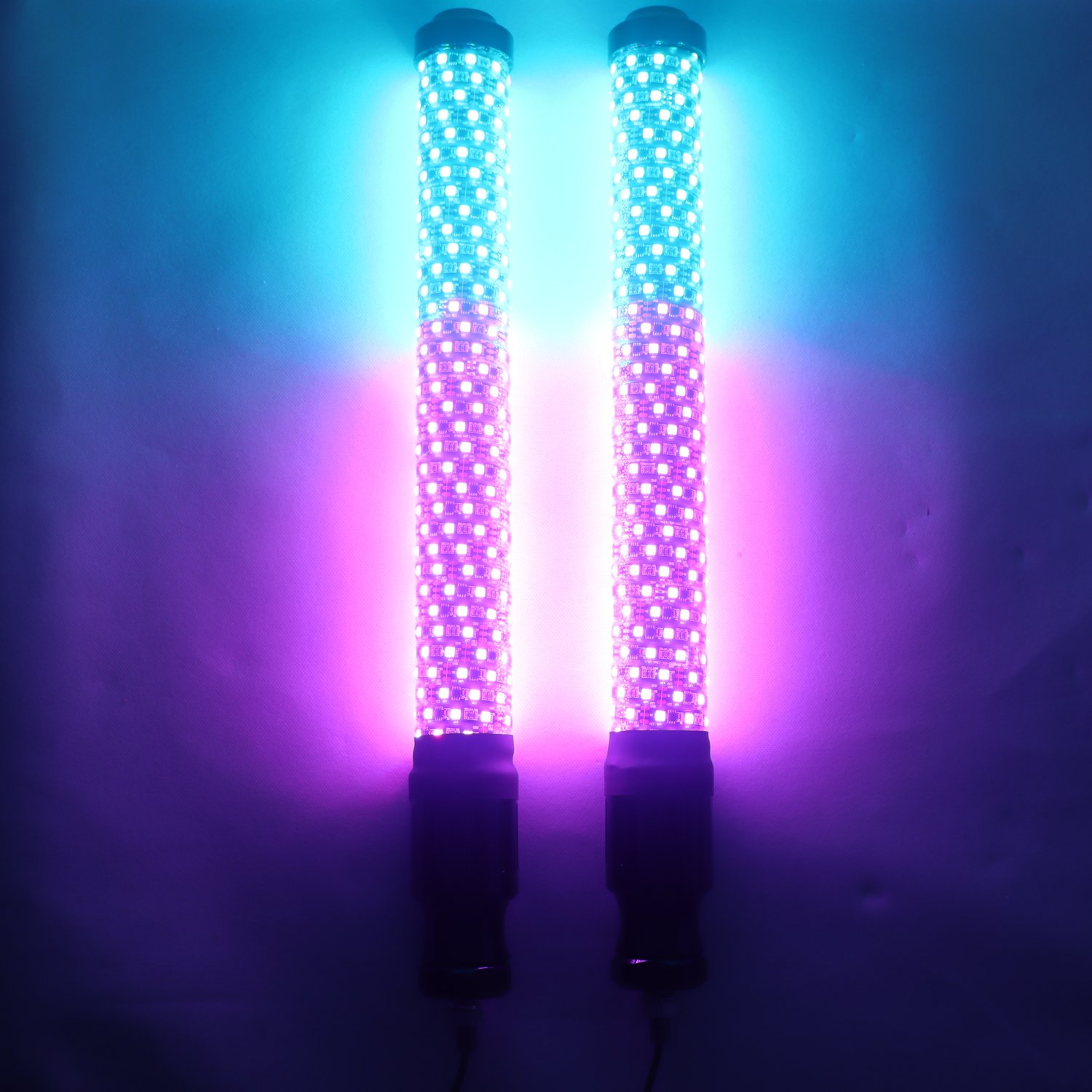 APP Remote Control Brake Turn RGB Flashing Car Led Antenna Light Can Am X3 Maverick 1FT 2FT 3FT Hyper Fat Led Whip Lights