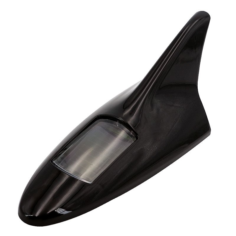 Solar Powered Car Shark Fin Antenna Led Light Vehicle Decoration Warning Flash Strobe Tail Light D01B Automotive Accessories