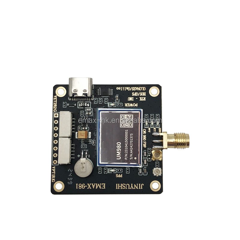 UM980 GNSS Module EM-980DM RTK/INS IMU Board Type-C GPS Beidou Glonass Galileo QZSS For Vehicle Positioning with EM-500 Antenna