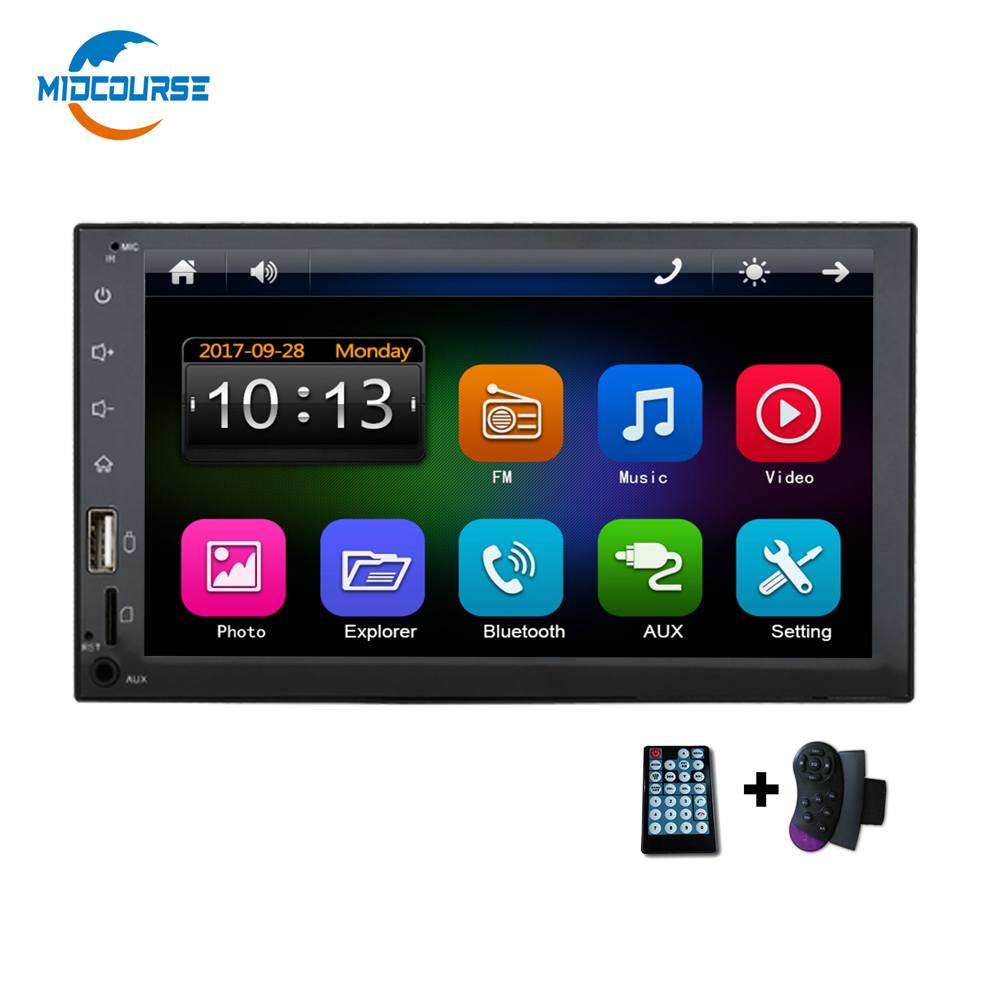 7 Inch Mp5 Cheap Double Retro Touch Screen Joying Player Nitro Control Tape 2 Din 2din Blue Tooth Mp3 Usb Antenna Car Radio