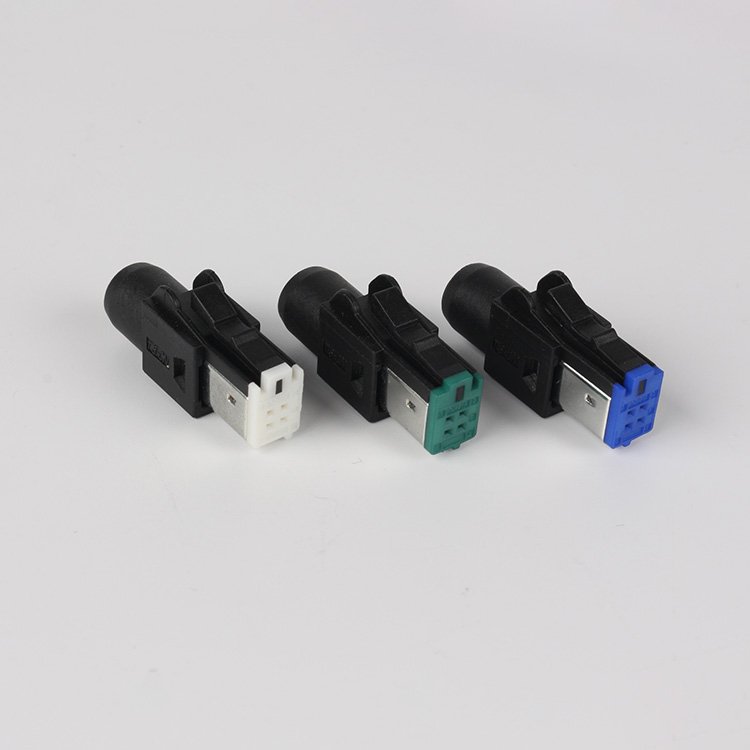 LVDS PA66 Antenna Connector Electrical Housing Wire Harness Car Audio Video Connector Automotive Plug