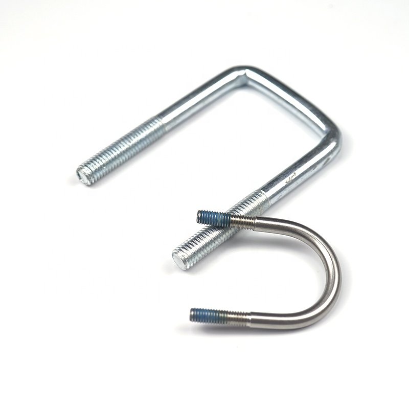 Custom U-shaped Bolt Ss316 square U Bolts Stainless Steel Galvanized Heavy Duty U Shaped Anchor Bolt