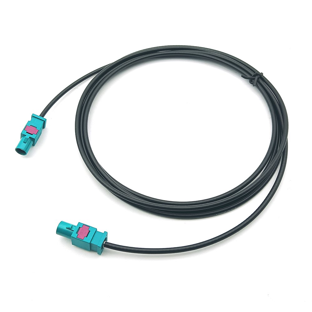 Universal Z Code Fakra Male Plug to Male Plug Car Stereo GPS Navigation Antenna Extension Coaxial Cable