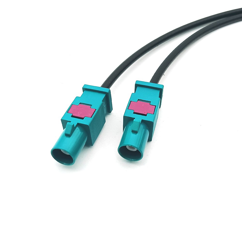 Universal Z Code Fakra Male Plug to Male Plug Car Stereo GPS Navigation Antenna Extension Coaxial Cable