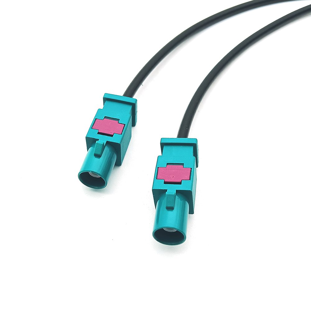 Universal Z Code Fakra Male Plug to Male Plug Car Stereo GPS Navigation Antenna Extension Coaxial Cable