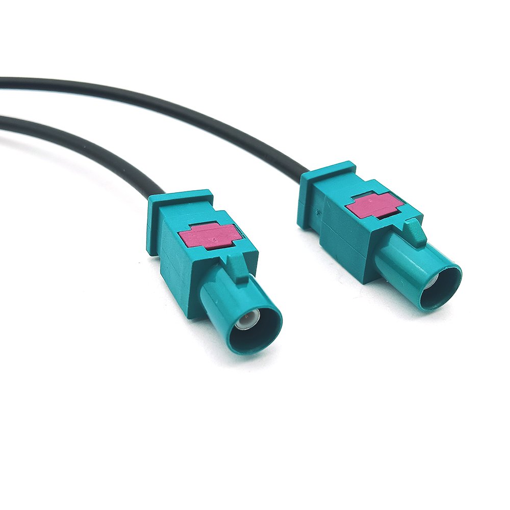 Universal Z Code Fakra Male Plug to Male Plug Car Stereo GPS Navigation Antenna Extension Coaxial Cable