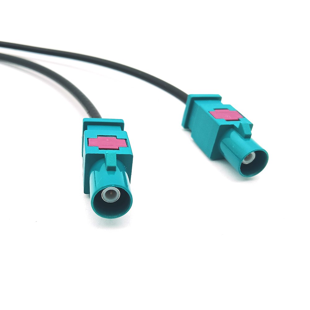 Universal Z Code Fakra Male Plug to Male Plug Car Stereo GPS Navigation Antenna Extension Coaxial Cable