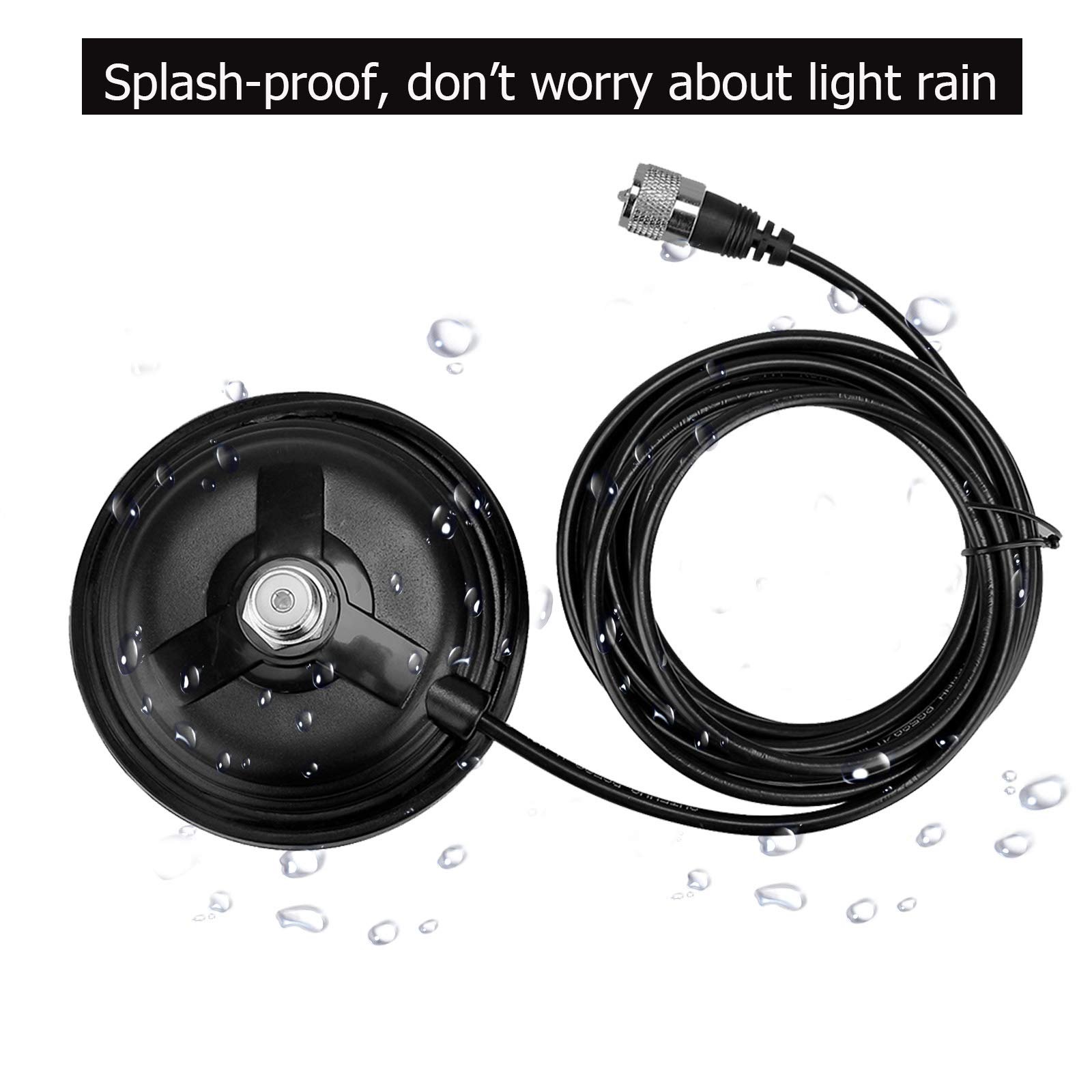 CA35 Communication Magnetic Roof Mount Base SL16 Coaxial Cable UHF CB Mobile Radio Transceiver Antenna Accessories for Car Bus