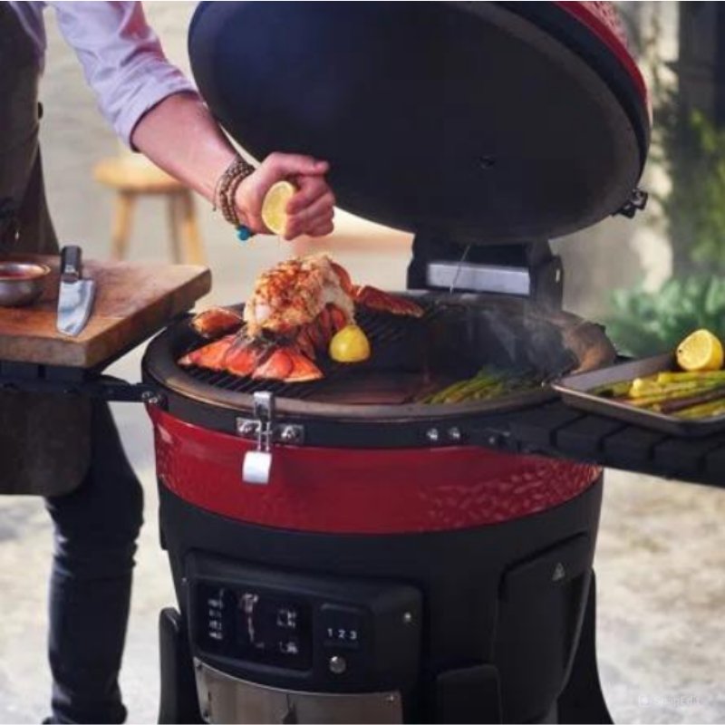 HOT PRODUCT Joe Digital Charcoal Grill and Smoker, 250 square Inches, Aluminum Ceramic Stainless Steel Steel Material