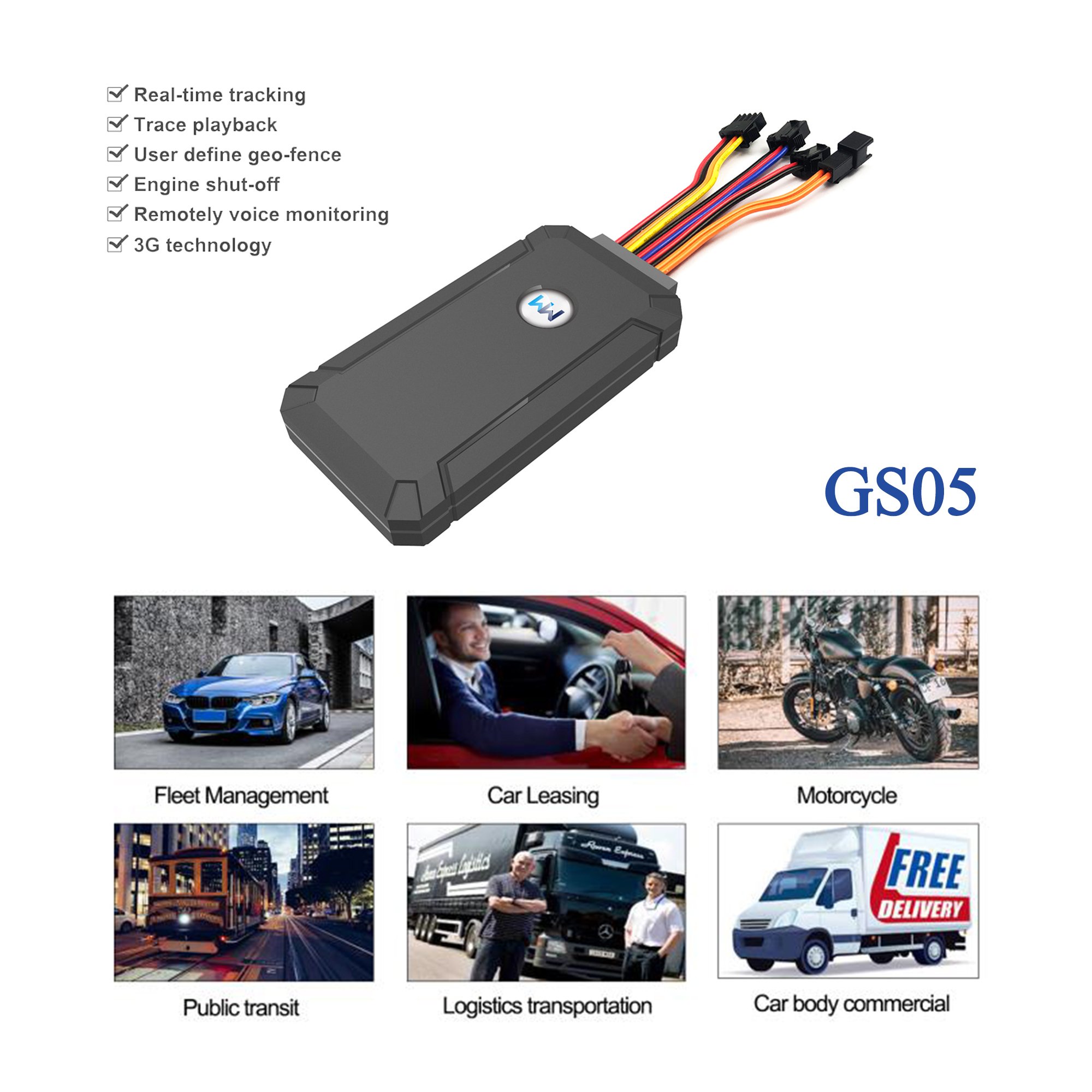 3G Anti-lost Mini Motorcycle GPS Tracking System Tracking Device for Electric Bikes Scooter