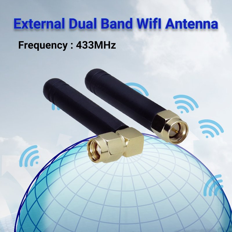 Factory Price 5cm Satellite vhf Antenna Telecommunication Gsm rubber Antenna Signal Booster 433Ghz Router Wifi Antenna