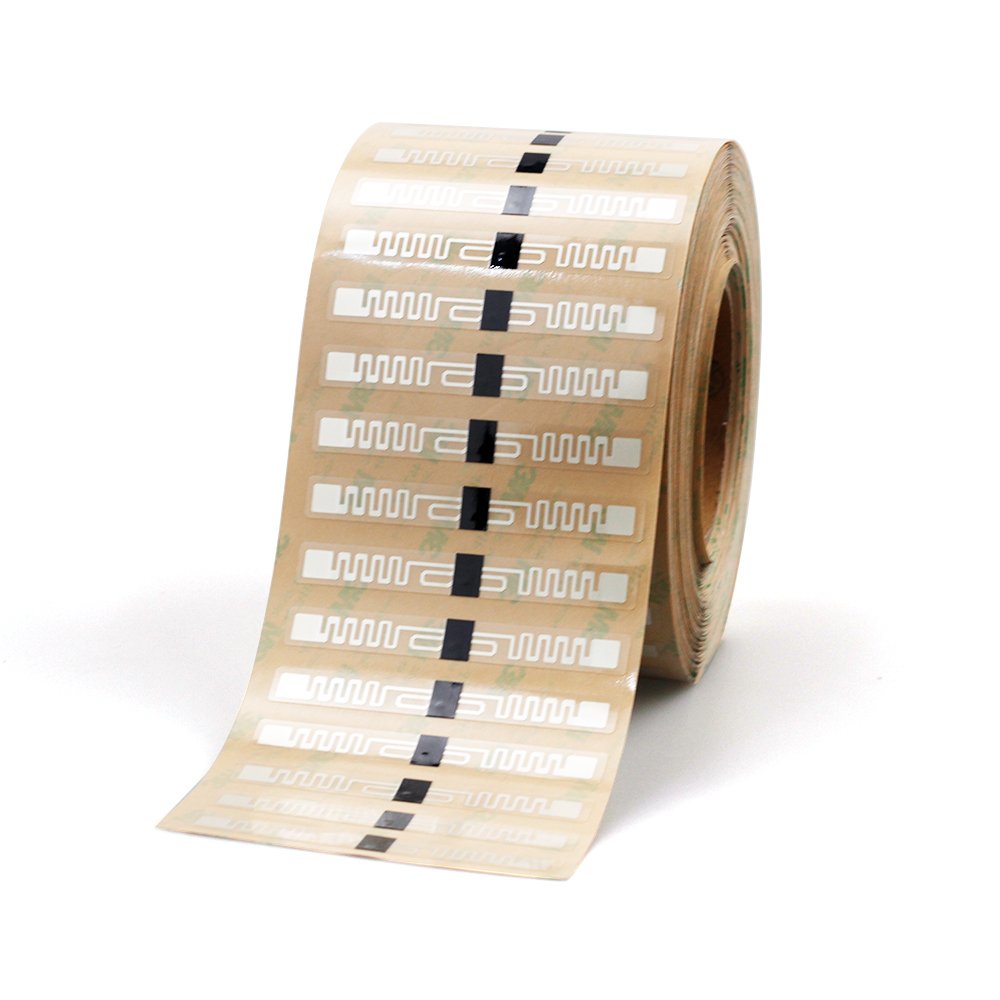 ISO18000 6C Antenna Fragile Impinj MONZA 4QT UHF RFID Headlight Label / Sticker