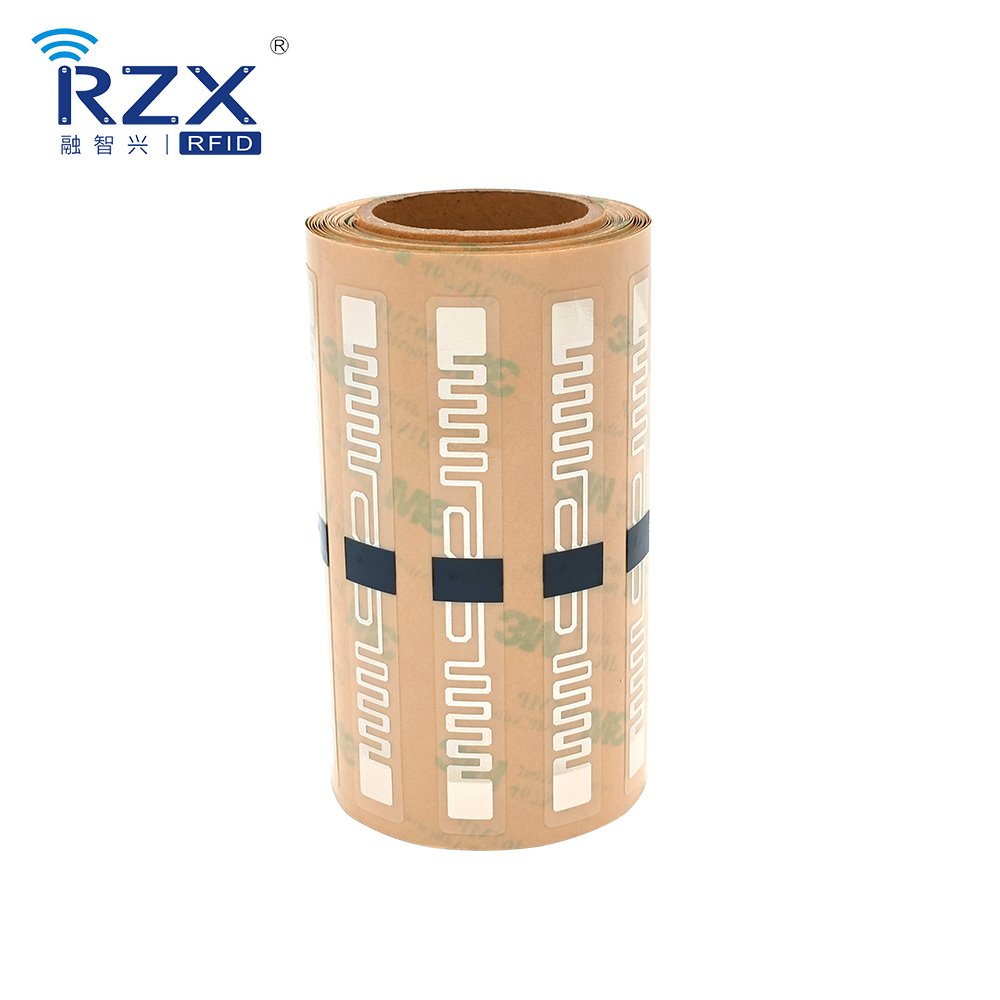 ISO18000 6C Antenna Fragile Impinj MONZA 4QT UHF RFID Headlight Label / Sticker
