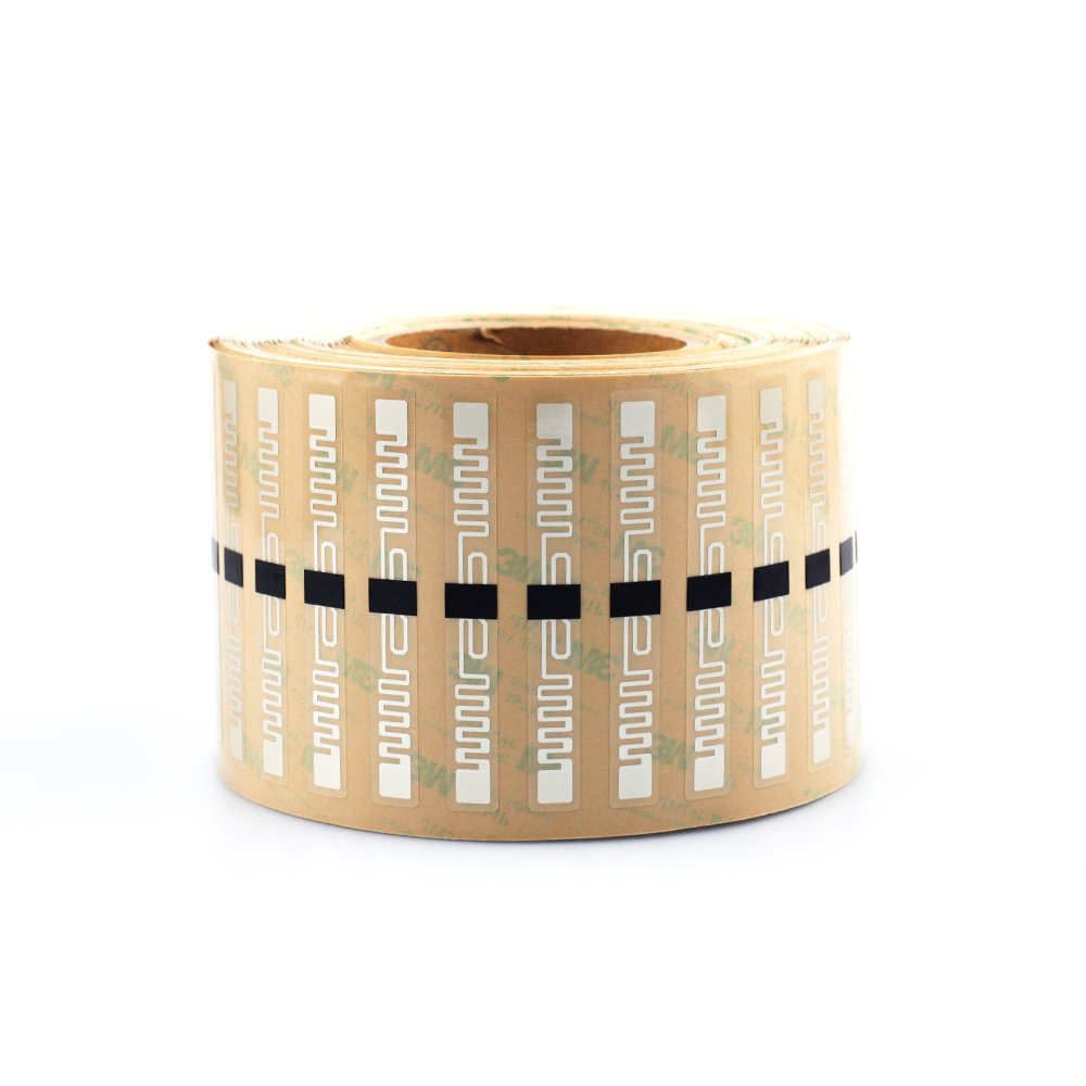 ISO18000 6C Antenna Fragile Impinj MONZA 4QT UHF RFID Headlight Label / Sticker