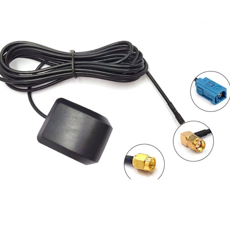 1575.42mhz Car Gps Antenna Communication Antenna With Rg174 Cable Sma Male Connector Magnetic Mounting base