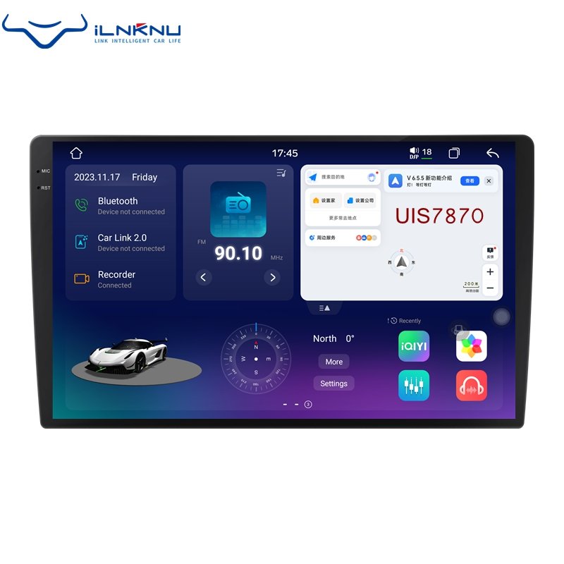 New Design 7870 Android 13 Car Radio Player 6+128G Universal 2K Screen Car Stereo Screen