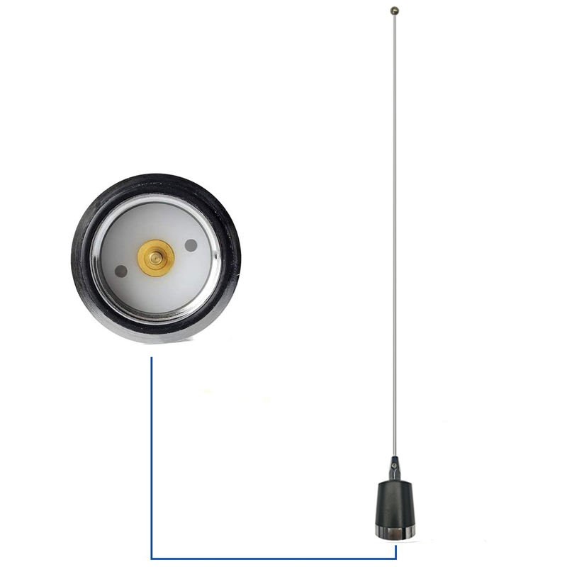 VHF/UHF Dual Band Mobile Antenna Heavy Duty Fiberglass Antenna 144/430MHz Car Antenna