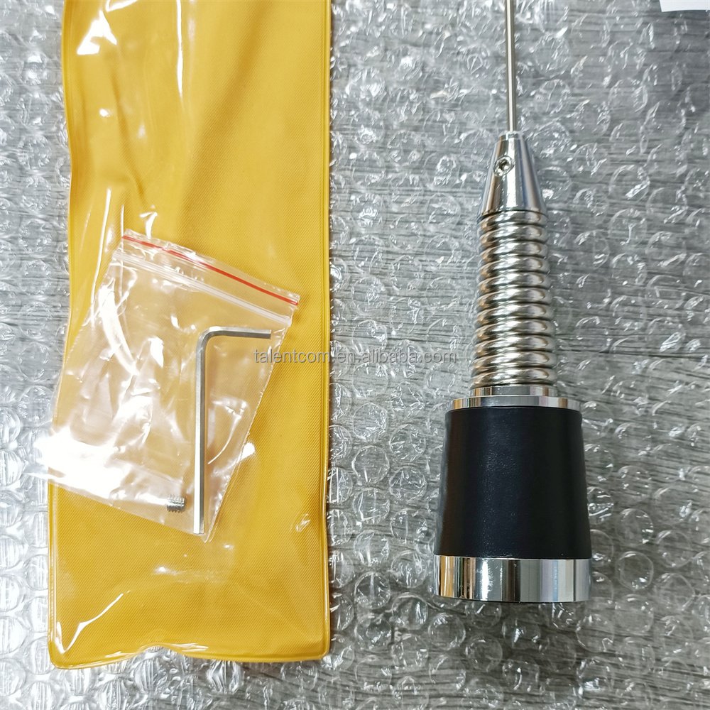 NMO 5/8 wave mobile antenna 1.36m or 0.46m VHF UHF with cutting chart Stainless steel Antenna with Flexible spring N4