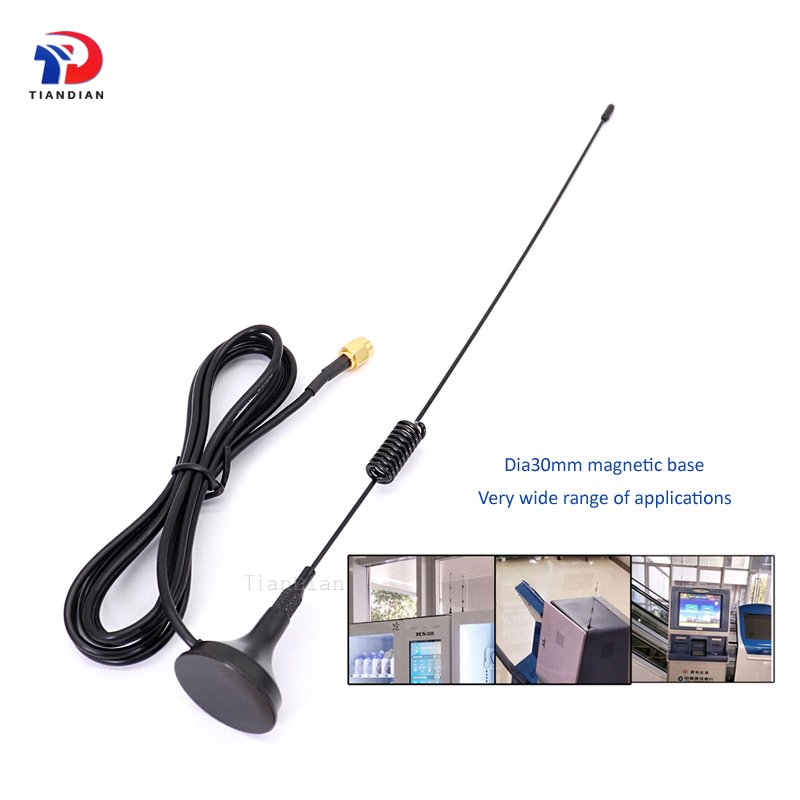 Factory Wholesale External Omni 10dBi Whip Spring Gsm 3G Magnetic Sucker Antenna