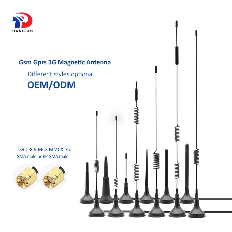 Factory Wholesale External Omni 10dBi Whip Spring Gsm 3G Magnetic Sucker Antenna