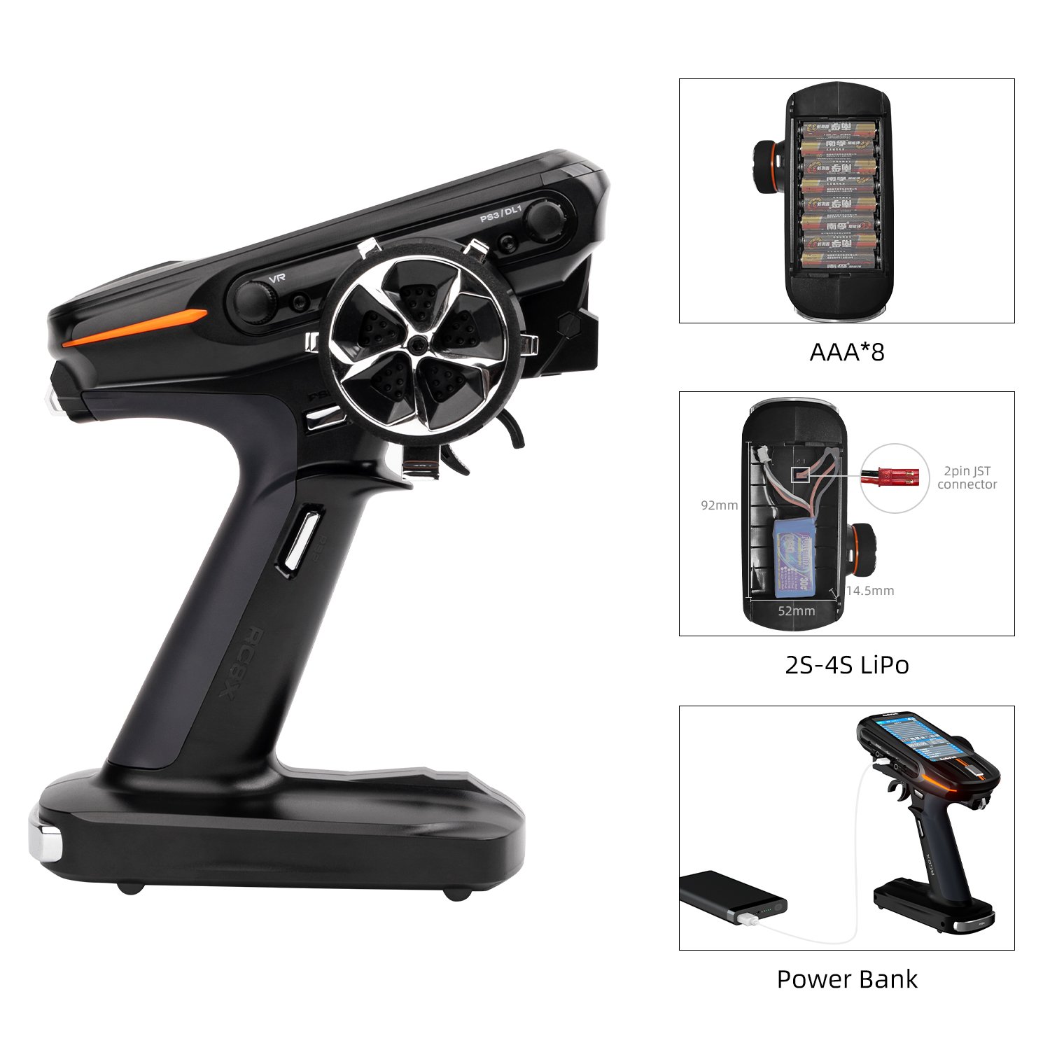 RadioLink 8 Channels FPV IPS Full Color Touch Screen RC Transmitter RC8X with R8FG Receiver 8CH RC Radio for RC Car/Boat