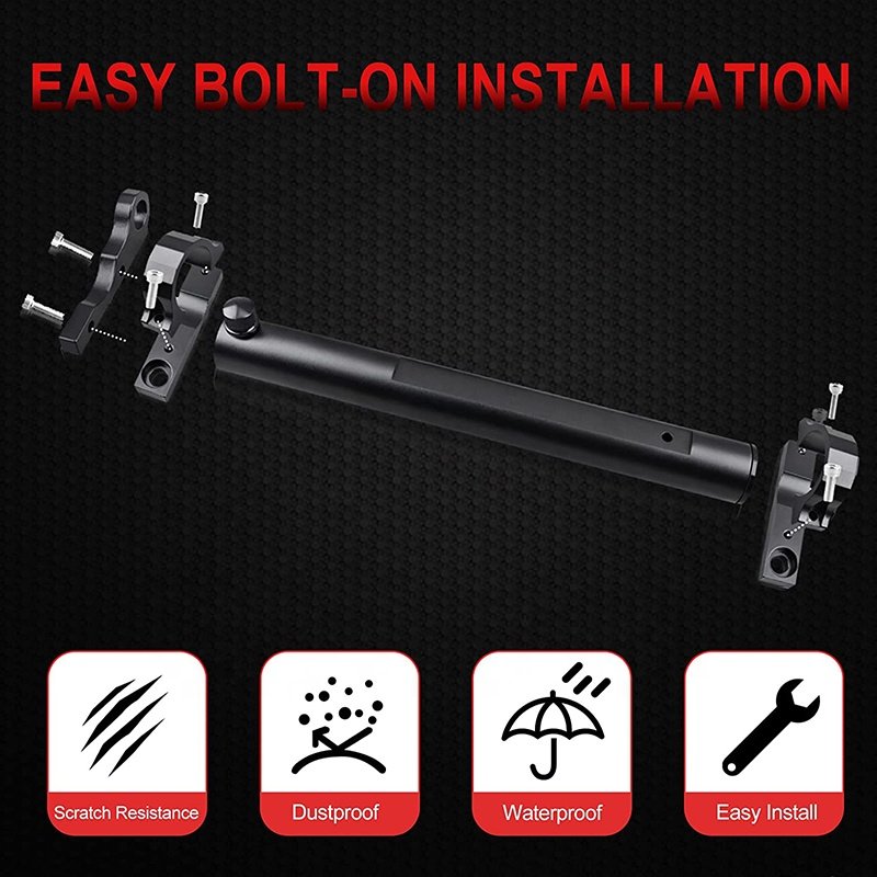 LLevo J/eep Flag Mount with CB Antenna Base JL Tailgate Antenna Flagpole Holder