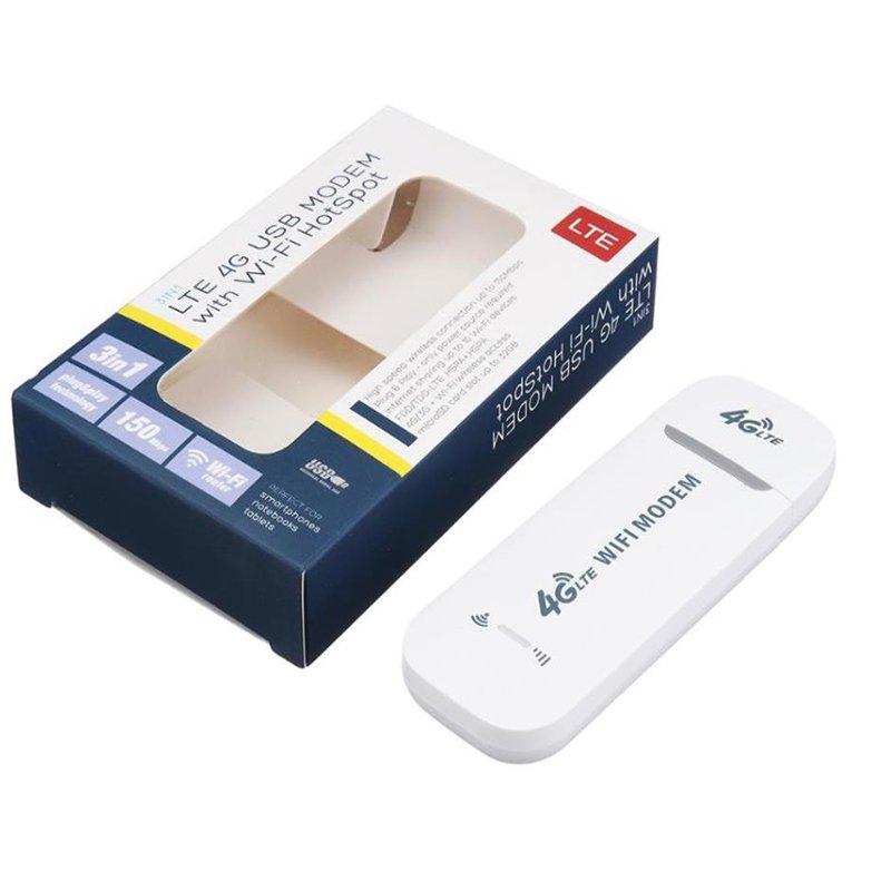 4G WiFi Router 100Mbps USB Modem Wireless Broadband Mobile Hotspot LTE 3G/4G Unlock Dongle with SIM Slot Stick Date Card