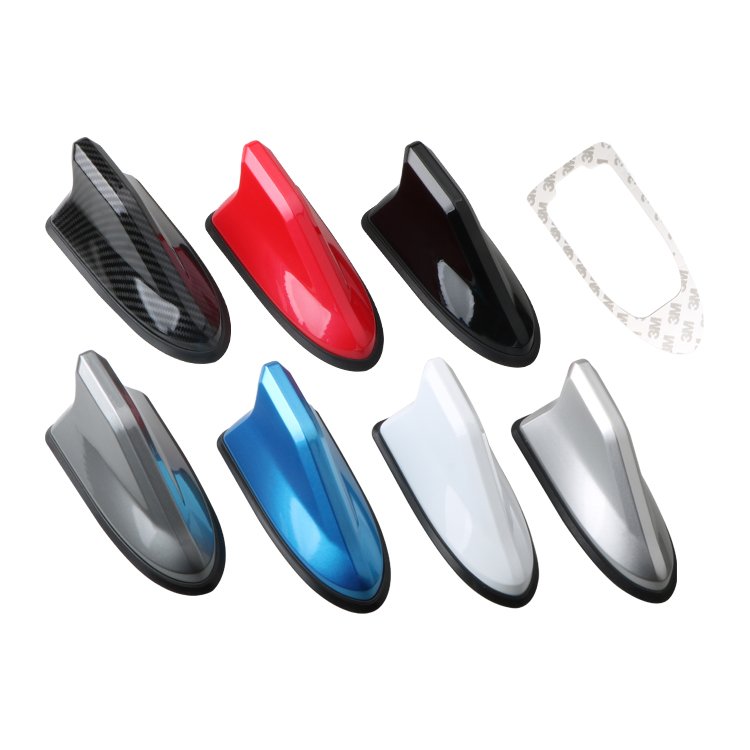 Universal Roof Shark Fin Car Antenna AM FM Radio Signal Aerial Adhesive Tape