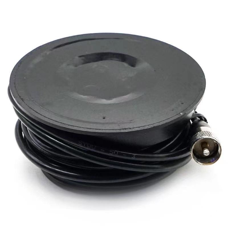 Drop Shipping Mount Magnetic Base with 5M/16.4ft Coaxial Cable for Bus Car Mobile Radio Antenna 90mm/120mm Diame Stable