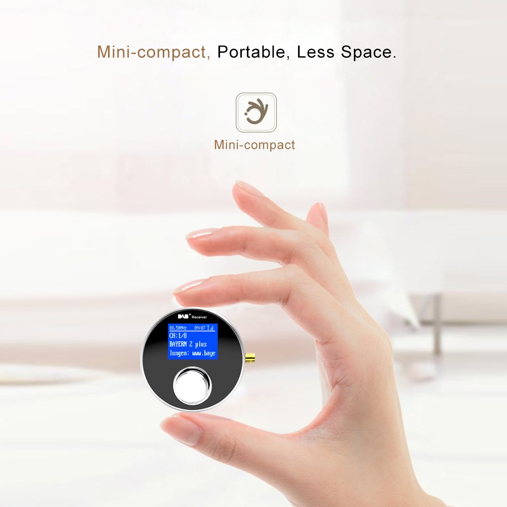 High Quality BSCI CE ROSH Mini Bluetooth FM Transmitter AUX OUT Audio Adapter RDS Digital Receiver Car DAB Radio for Car Home