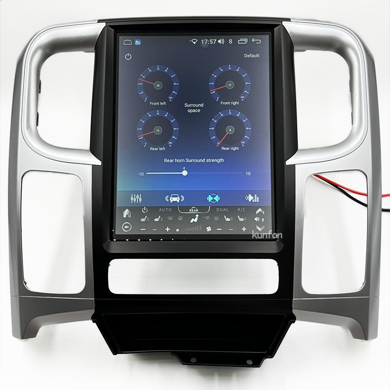 13" Android Radio Touch Screen GPS Antenna Car Stereo Smart Navigation System for Dodge Ram 1500 2500 2013 - 2018