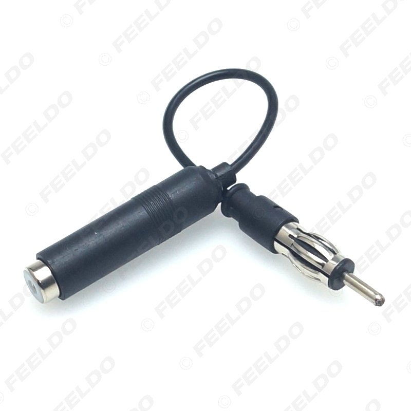 Auto Car Stereo Audio Radio ISO to DIN Male Aerial AM/FM Antenna Extension Cable Plug Adapter