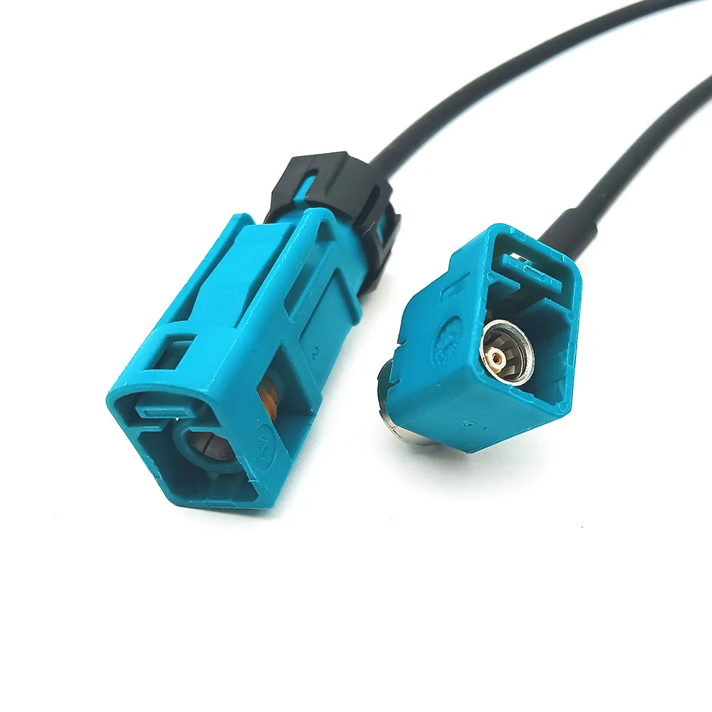 Waterproof Fakra Z Code Straight Fakra Female to Right Angle Fakra Jack Pigtail RG174 Low Lose Cable for Car Radio GPS Satellite